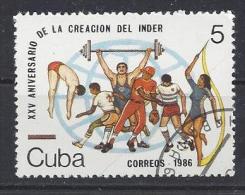 Cuba  1986  National Sports Institute  (o) - Used Stamps