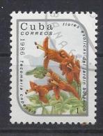 Cuba  1986  Exotic Flowers 1c  (o) - Used Stamps