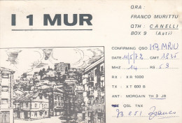 Delcampe - CANELLI  (AT)  /  Radioamatore  Stazione Radio _  Italian Amateur Radio Station  _ Viaggiata 1972 - Asti