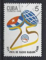 Cuba  1986  25th Ann. Of  Radio Havana Club (o) - Used Stamps