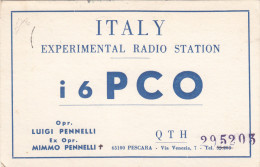 Delcampe - PESCARA  /  Radioamatore  Stazione Radio _  Italian Amateur Radio Station  _ Viaggiata 1973 - Pescara