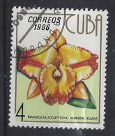 Cuba  1986  Orchids 4c  (o) - Used Stamps
