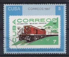 Cuba  1987  150th Ann. Of Cuban Railway 5c  (o) - Used Stamps