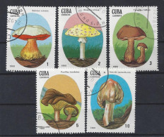Cuba  1988  Mushrooms  (o) - Used Stamps