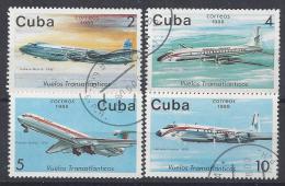 Cuba  1988  Cubana Airlines Flights (o) - Used Stamps