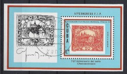 Cuba  1988  "Praga `88" Stamp Exhibition  (o) - Blocks & Sheetlets