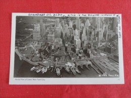 - New York> New York City > Manhattan Aerial View Lower NYC   RPPC ------     ------  Ref 1783 - Manhattan