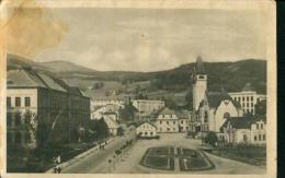 Rochlitz, Rokytnice Nad Jizerou, Riesengebirge Ortsansicht Schule Scool Marktplatz - Sudeten