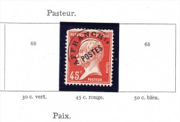 Pasteur Préoblitéré - 1922-26 Pasteur