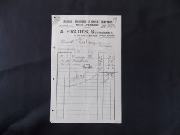 Montauban A Pradès Successeur Rue Bessière 1911 Epicerie Droguerie En Gros Et Demi Gros Maison Lhérisson - Droguerie & Parfumerie