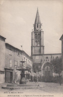 CPA - Montagnac - L'église Et Fontaine Des Quatres Saisons - Montagnac