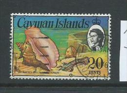 Cayman Islands 1974 QEII Definitives Fish & Marine Themes 20c Shell FU - Cayman Islands