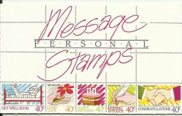 NEW ZEALAND ~  1988  Message  Booklet - Postzegelboekjes