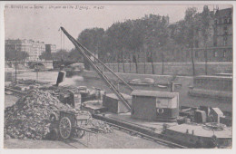 Delcampe - PARIS 4 ème : L'ILE SAINT LOUIS - PENICHES SUR LA SEINE - ECRITE 1907 - 2 SCANS - - Paris (04)