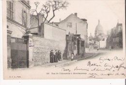 RUE DE L'ABREUVOIR A MONTMARTRE 501 (PETITE ANIMATION) 1903 - Arrondissement: 18