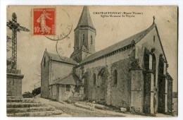 Ref 196 - CHATEAUPONSAC - église Romane Saint-Thyrse (1911= - Chateauponsac