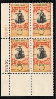 Plate Block-1967 USA National Grange Stamp Sc#1323 Farm Farmer - Numéros De Planches