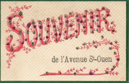 Delcampe - 75 PARIS XVIIe  Souvenir De L'Avenue St-OUEN - Paris (17)