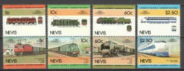 Nevis 1984 Mi 202-209 MNH TRAINS - Trains