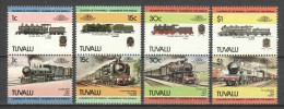 Tuvalu 1984 Mi 248-255 MNH TRAINS - Trains