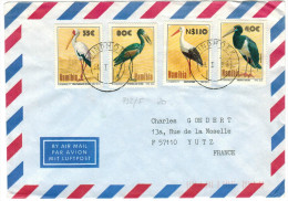 Delcampe - NAMIBIA - NAMIBIE - 1996 - Birds - Uccelli - Air Mail - Viaggiata Da Windhoek Per Yutz, France - Namibia (1990- ...)
