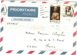 EGITTO - EGYPTE - Egypt - 2000 - Air Mail - 2 Stamps - Viaggiata Da Cairo Per Thann, France - Storia Postale