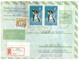 (913) Hungary Registered Cover Posted To Australia - 1984 - Briefe U. Dokumente