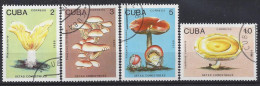 Cuba  1989  Edibale Mushrooms  (o) - Used Stamps