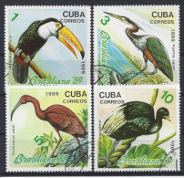 Cuba  1989  "Brasiliana `89" Birds  (o) - Used Stamps