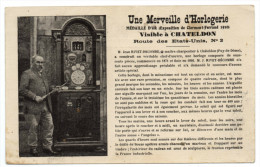 CHATELDON (63) - UNE MERVEILLE D'HORLOGERIE VISIBLE à CHATELDON - Chateldon
