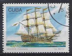 Cuba  1989  Cuban Sailing Ships 5c  (o) - Used Stamps