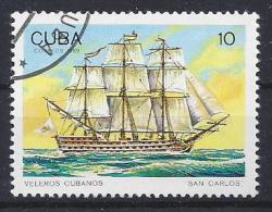 Cuba  1989  Cuban Sailing Ships 10c  (o) - Used Stamps