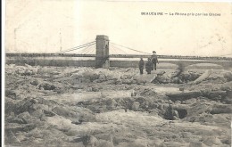 Delcampe - Gard : Beaucaire, Le Rhone Pris Par Les Glaces - Beaucaire