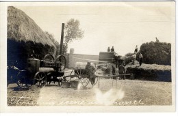 SCENE DE FENAISON DEPICAGE   -  CARTE PHOTO A IDENTIFIER - Tracteurs