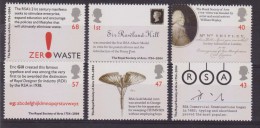 GRAN BRETAGNA GREAT BRITAIN 2004 Royal Society Of Arts 6v Mnh R. HILL STAMP ON STAMP - Unused Stamps
