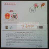 PFTN.WJ2012-17 CHINA-MAURITIUS DIPLOMATIC COMM.COVER - Cartas & Documentos