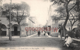 Delcampe - ALGERIE - BISKRA - Le Cercle Civil Et La Rue Graillet  - 2 Photos - 1909 - Biskra