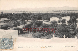 Delcampe - ALGERIE - BISKRA - Vue Prise Du Minaret Du Royal Hôtel  - Dos Précurseur -  2 Photos - Biskra
