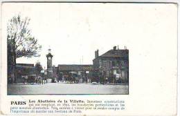 Delcampe - 75. PARIS . LES ABATTOIRS DE LA VILLETTE . CARTE PRECURSEUR - Paris (19)