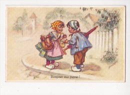 Cpa Bonjour Ma Payse Germaine BOURET Couple - 17 Sepheriades - Petersen, Hannes