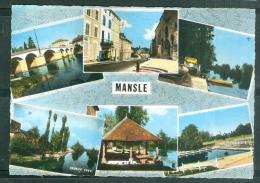 Delcampe - Cpsm Gf   Mansle - Bords De La Charente , L'église , Le Pont, Le Lavoir, La Piscine    Rag72 - Mansle