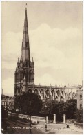 St Mary Redcliffe Church, Bristol Early Black & White Postcard - Bristol