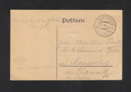 Feldpostkarte 1915 Mariembourg - Army: German