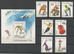 Tanzania - 1 BF + 7 TP - J.O. D'hiver De Lillehammer 1994 - Invierno 1994: Lillehammer