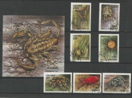 Tanzania - 1 BF + 7 TP - Araignées - Araignées