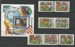 Tanzania - 1 BF + 7 TP - Football - Coupe Du Monde 1994 Etats-Unis - 1994 – Estados Unidos