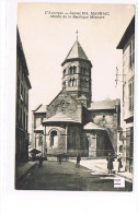 Delcampe - CPA (15) MAURIAC - Abside De La Basilique Mineure, Animée  (019) - Mauriac