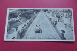 Delcampe - Cp  Les Sports Course D'automobile Mini Carte Chocolat Revillon - PKW