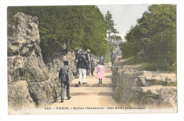 Delcampe - (3566-75) Paris - Buttes Chaumont - Une Allée Pittoresque - Paris (19)