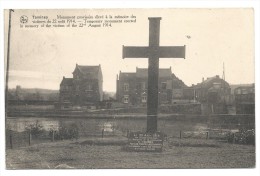 CPA - TAMINES - Monument Provisoire élevé à La Mémoire Des Victimes Du 22 Août 1914 - Guerre   // - Sambreville